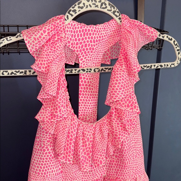 Britt Ryan Bright Pink and White Preppy dress Size 6 - Picture 2 of 6